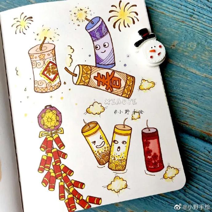 假期手抄报简单又漂亮可爱的图案,又好画又漂亮的手抄报