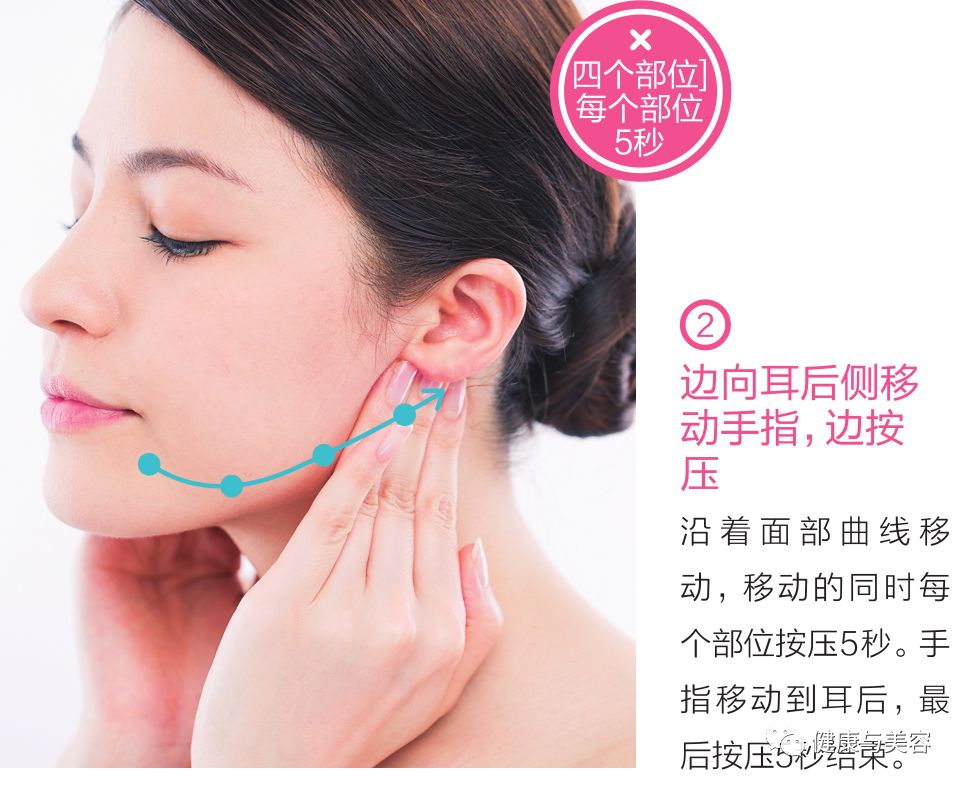 谢娜示范瘦脸操，5秒钟按压操消除法令纹！