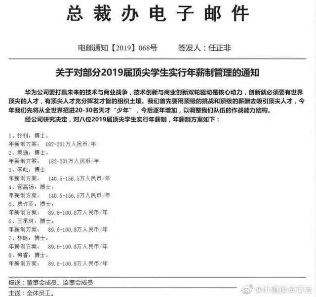 华为签约的8名博士生,华为最新招聘应届毕业生