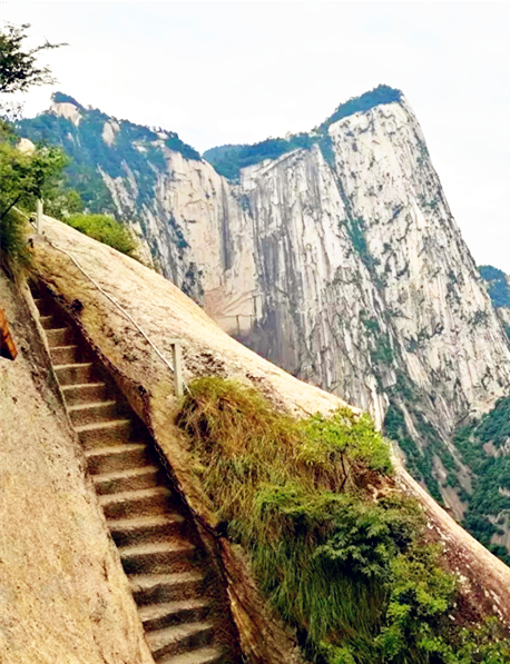 西岳华山自助游图记(擦耳崖——日月岩——苍龙岭)