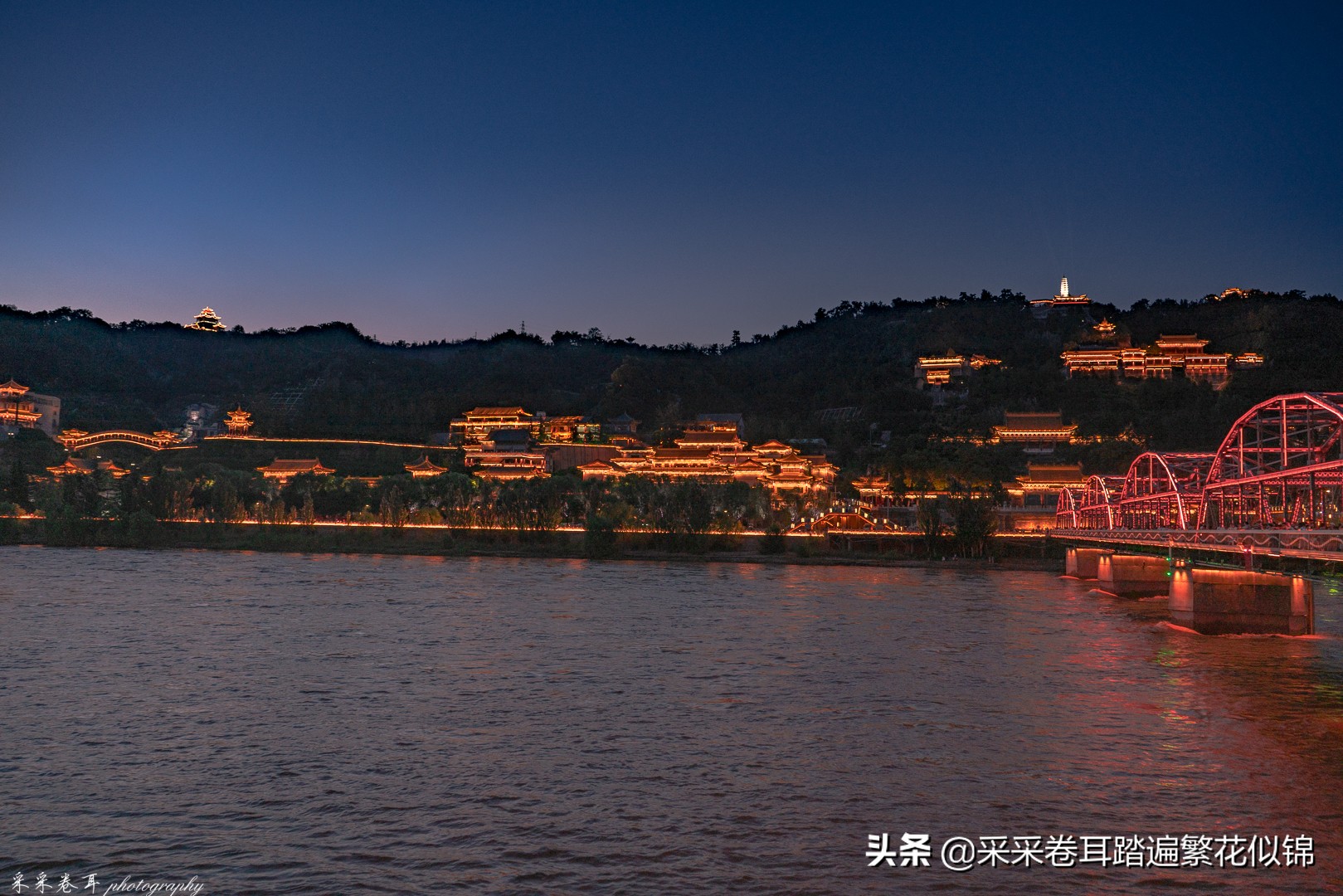 夜游兰州白塔山公园,兰州白塔山公园推荐