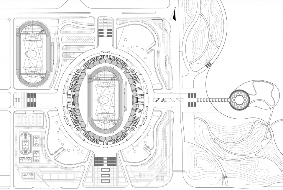 咸阳市奥林匹克体育中心,奥体中心体育馆设计理念