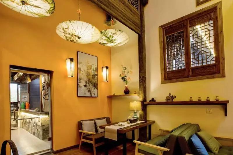 民宿徽派之美,徽派元素侘寂风民宿