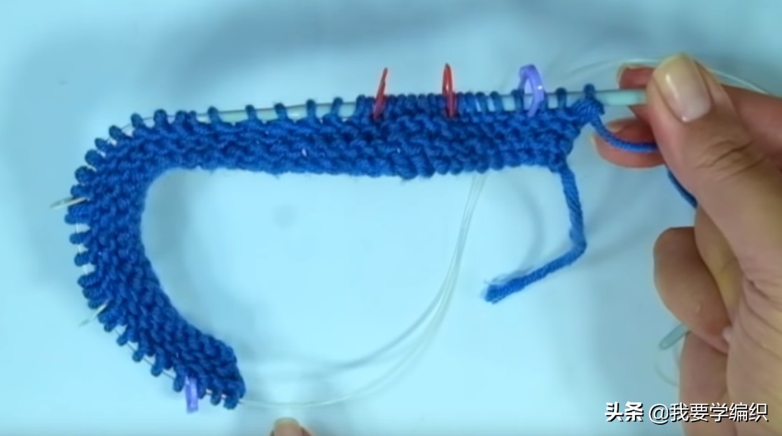 宝宝插肩袖开衫从下往上织的教程,织插肩方法从肩开始织