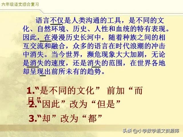 小升初语文词语专项复习讲解,部编版三年级语文上册关联词复习