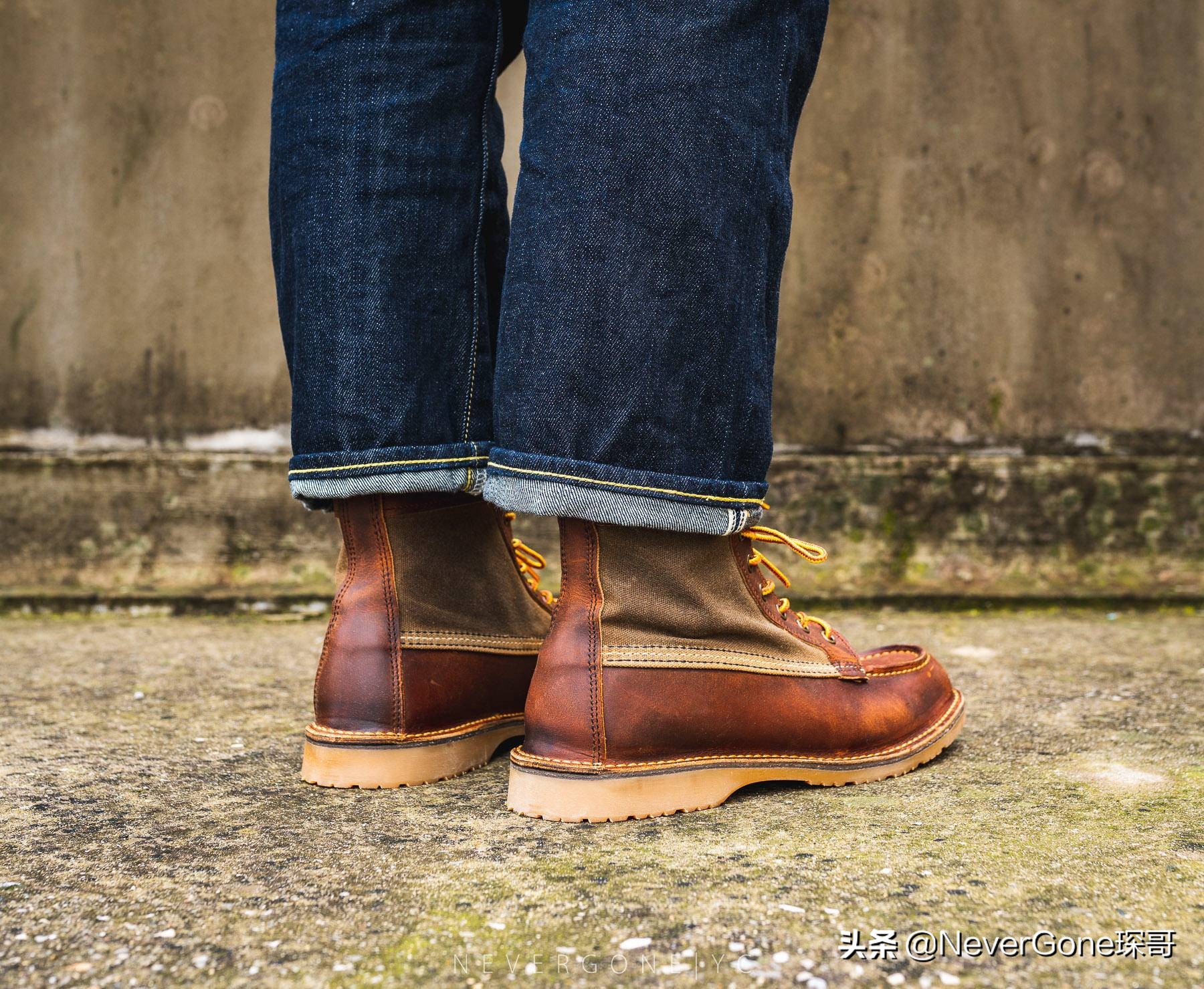 红翼redwing经典875工装靴,redwing工装靴1970