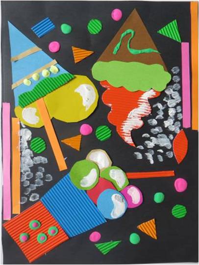 夏日冰淇淋少儿创意美术,清凉一夏主题冰淇淋绘画幼儿园