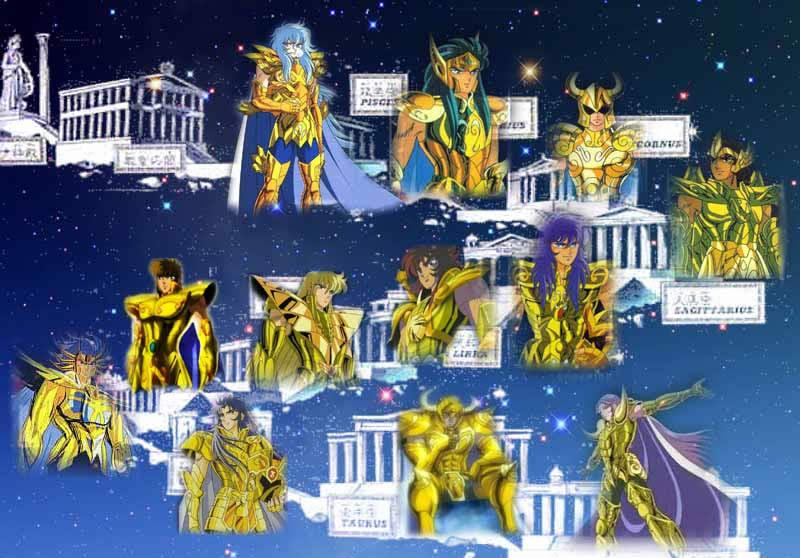 圣斗士星矢黄道十二宫守护者名字,黄金圣斗士12星座守护者