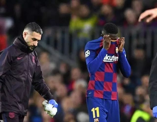 登贝莱再次受伤,登贝莱一出场就受伤