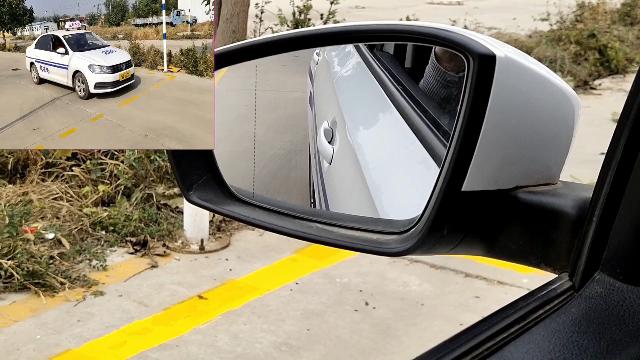 库口没有虚线的倒车入库怎么练习?用手一比划,100分一把过