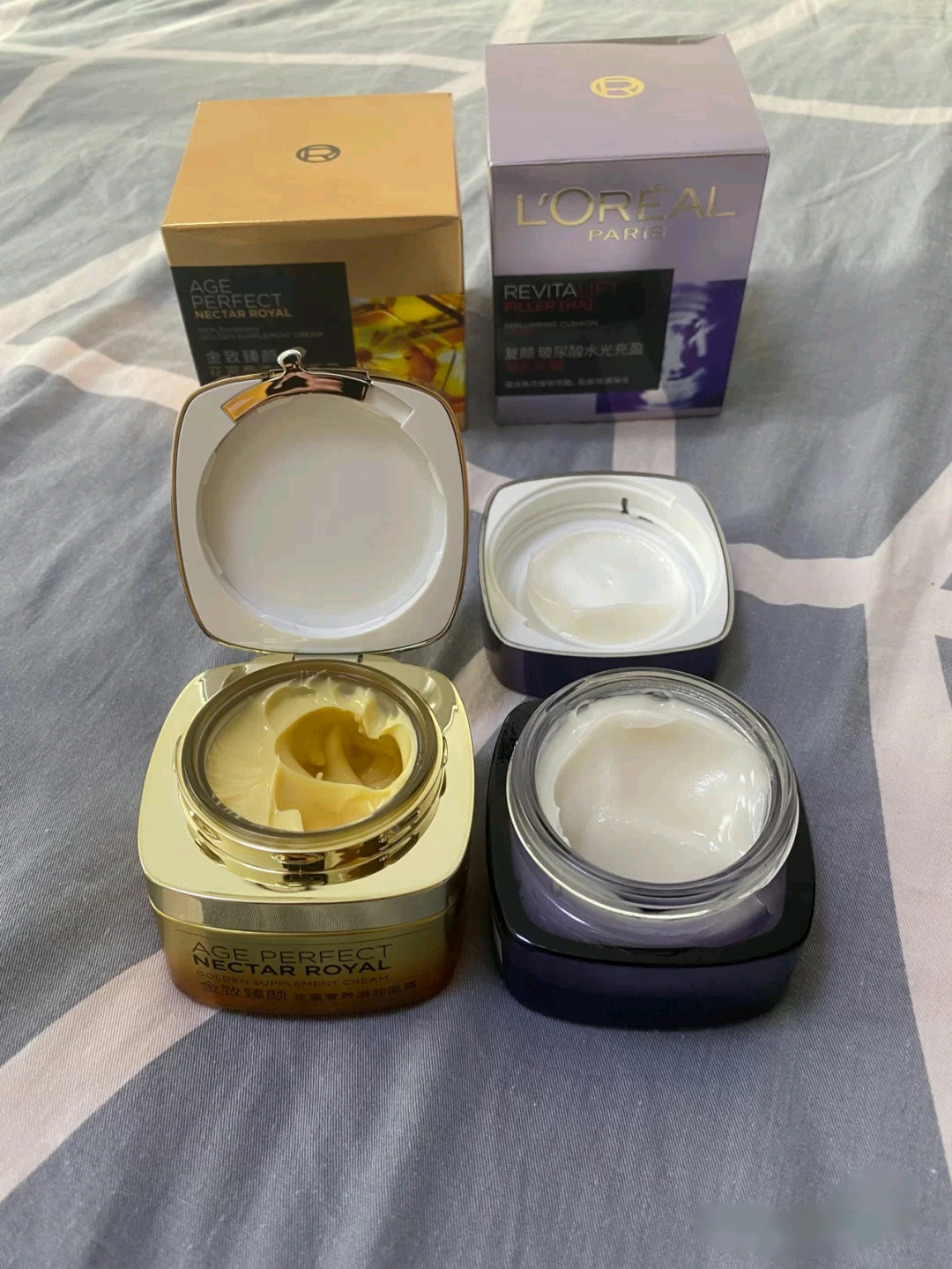 海蓝之谜面霜对比兰蔻菁纯面霜,欧莱雅兰蔻海蓝之谜