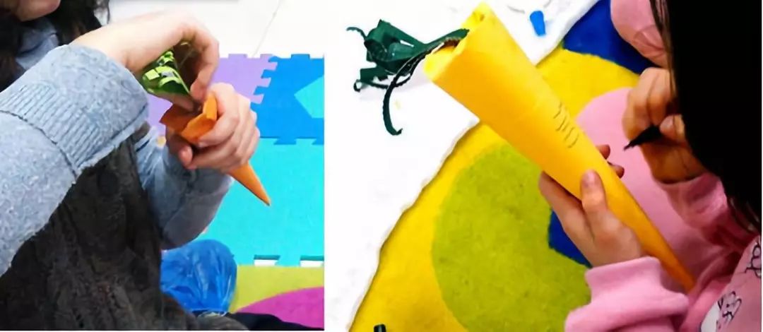 胡萝卜手工作品幼儿园简单教程,手工布艺胡萝卜制作过程图片