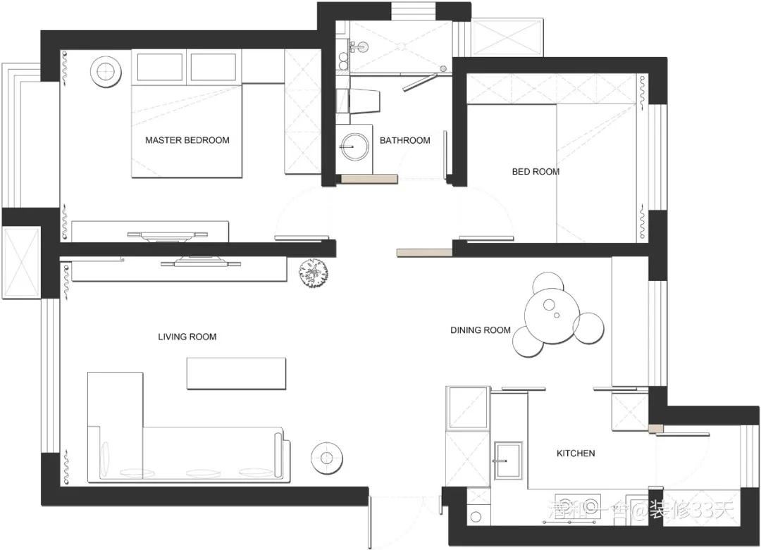 极简装修厨房前玄关设计高级感,厨房变宽敞好物