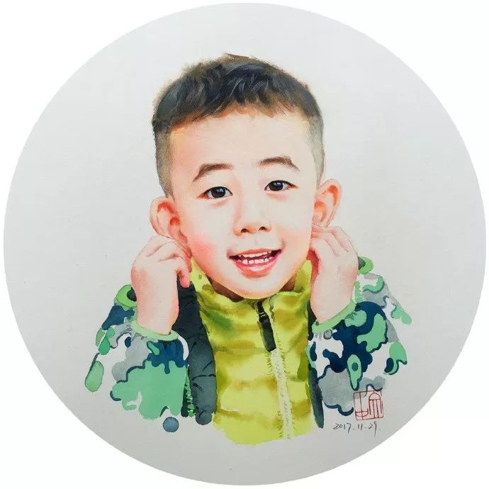 比起打印画，美院毕业的他，笔下这种彩铅水彩画才好看哭了~