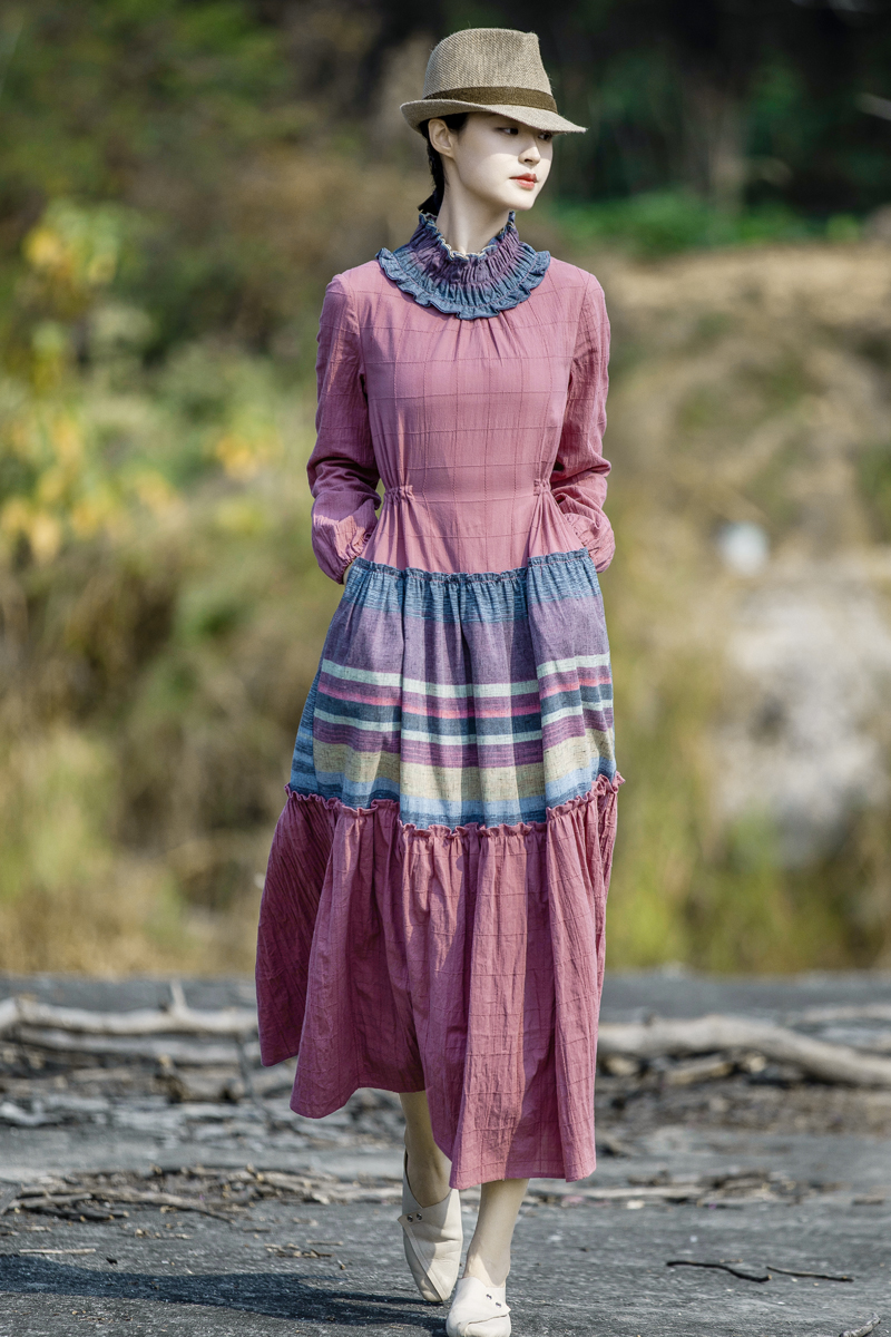 25-40宽松的棉麻连衣裙，透气亲肤，遮肉显瘦，穿出时髦女人味