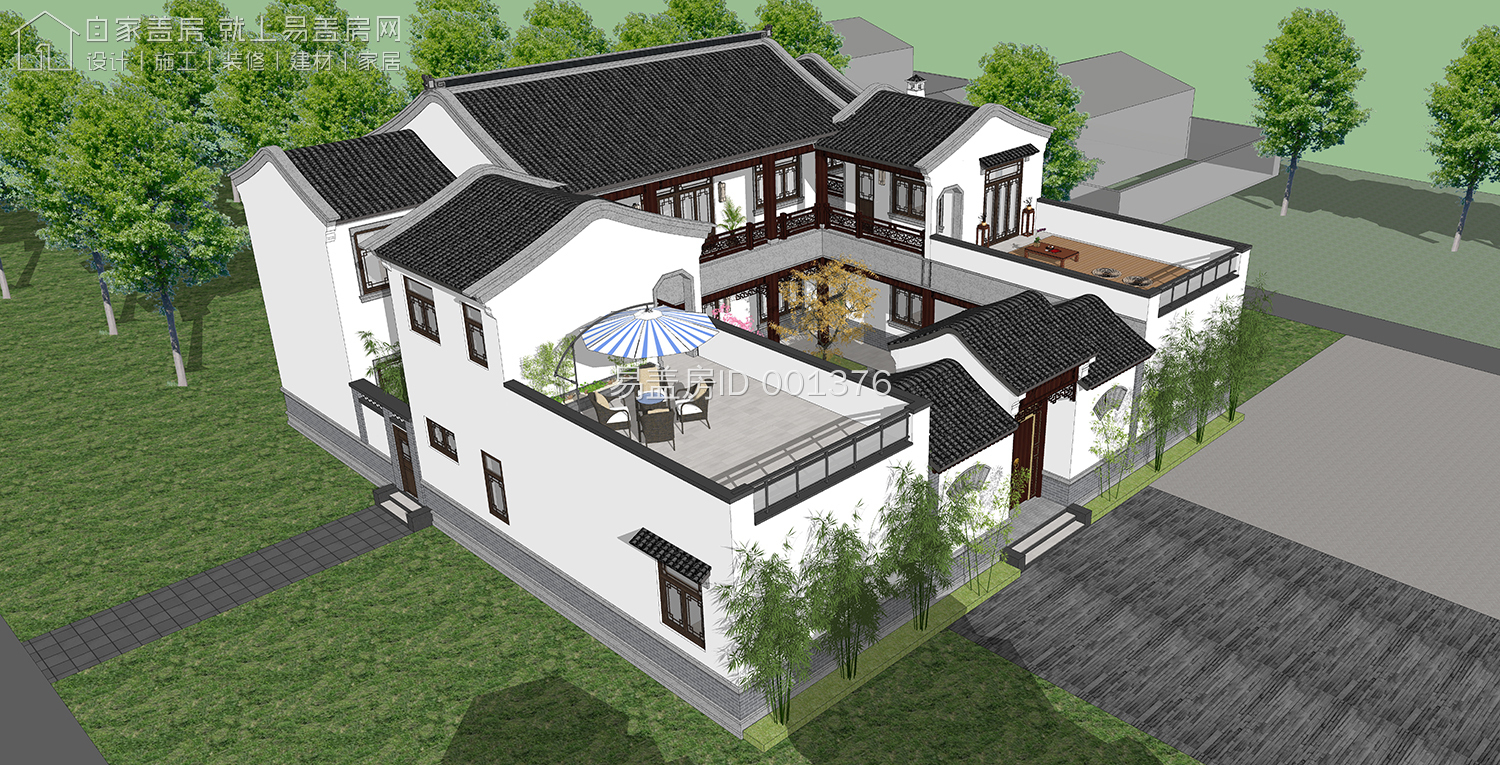 20套最全中式四合院大全,最经典的中式两层四合院