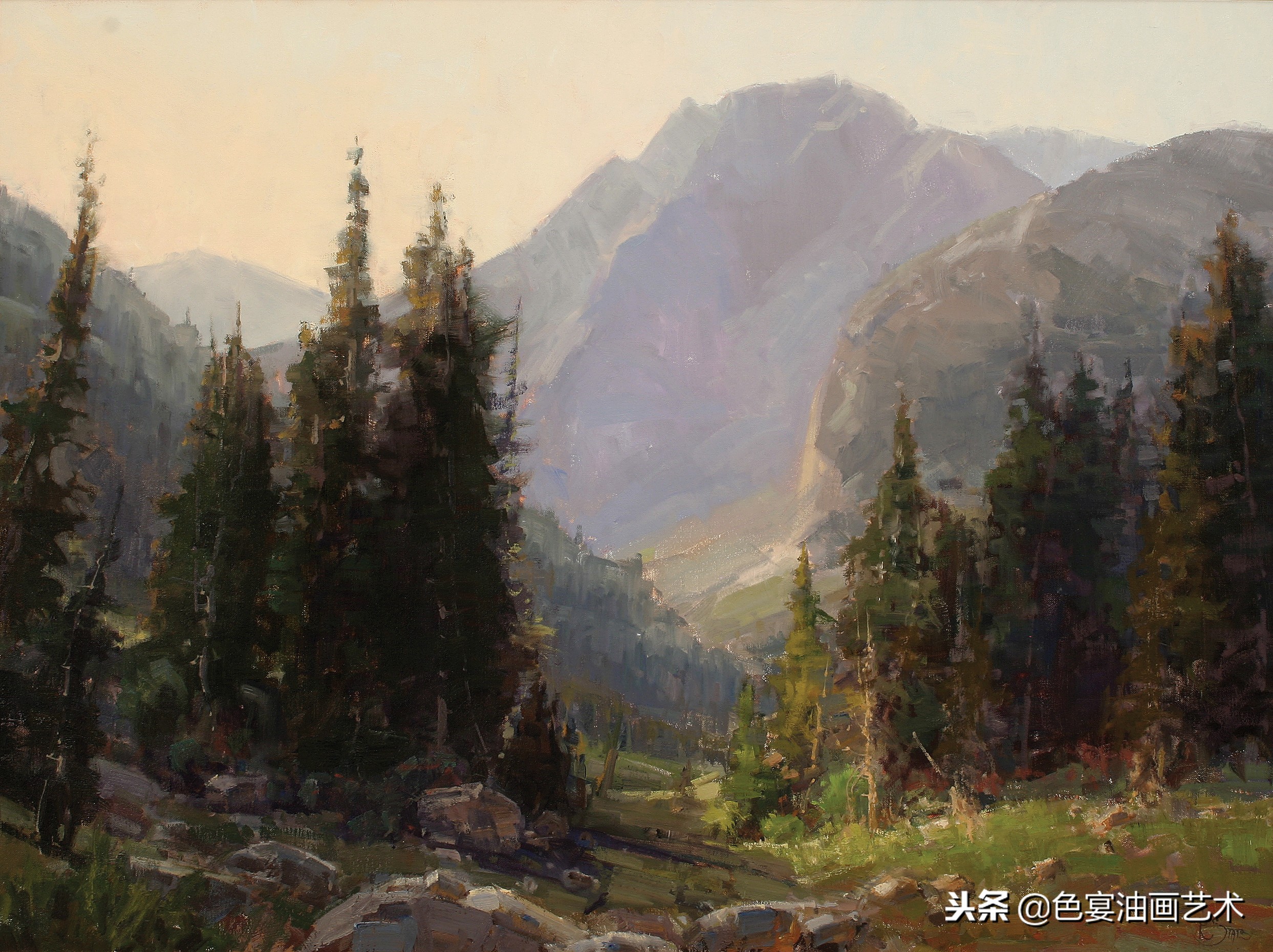 俄罗斯油画大师风景油画教程视频,油画大师油画风景创作教学视频