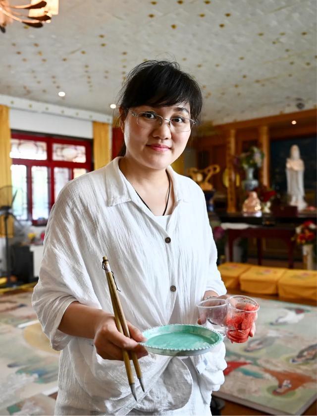 观音菩萨三十二像工笔画,观世音菩萨画像工笔画