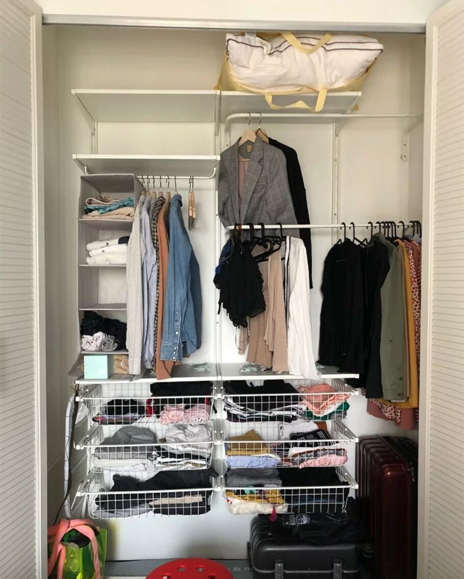 简易衣架转角卧室安装,实木落地卧室挂衣架怎么组装