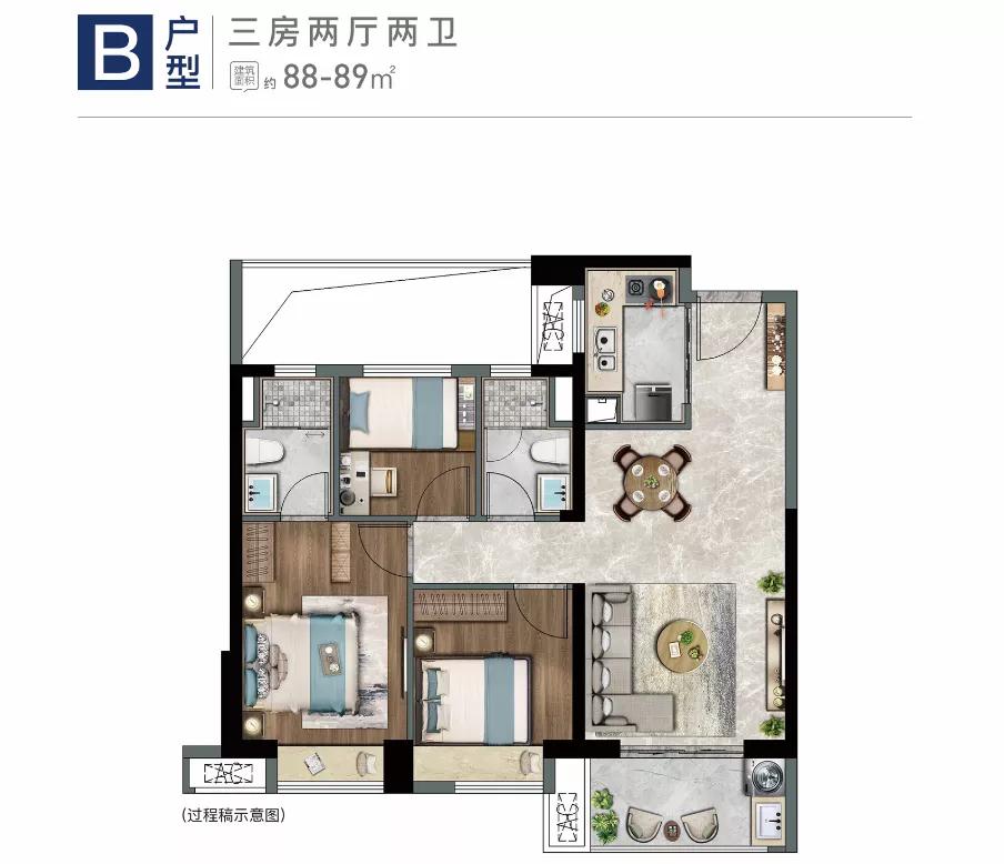 最新楼盘户型图,800套房源即将入市均价高达8850元
