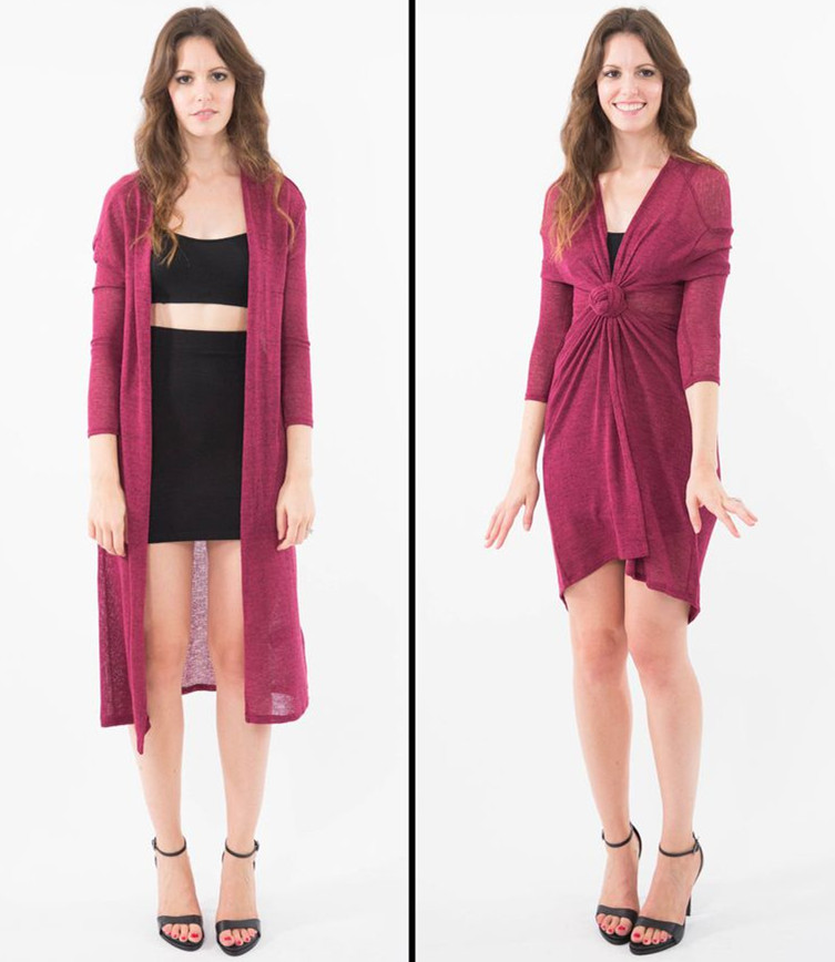 衣服过长侧边如何打结才好看,衣服不合身怎么打结好看