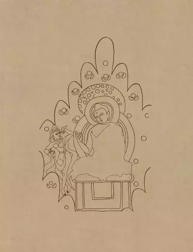 敦煌画线稿描摹,敦煌壁画白描勾线教程