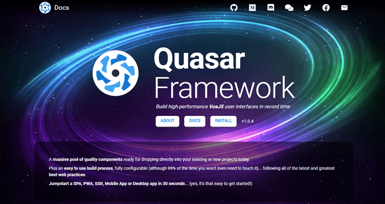 vuejs十大框架,10个最佳vue.js开源项目