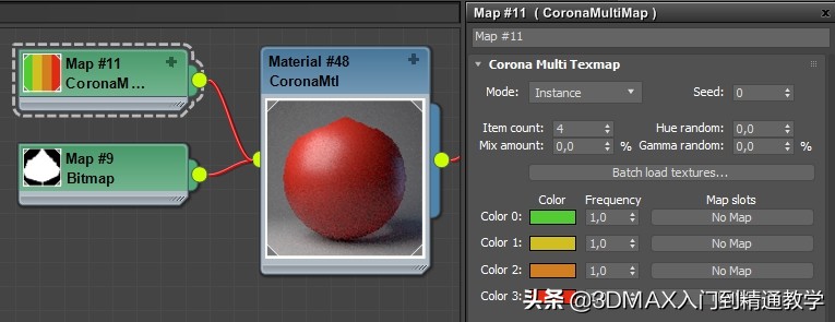 3dmax教程,Corona的MultiMap随机纹理贴图在实际中的应用