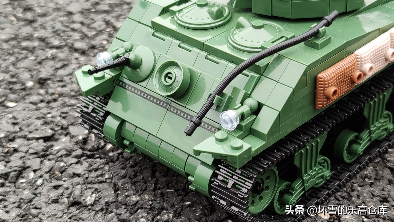 m2谢尔曼坦克,全冠积木谢尔曼坦克测评
