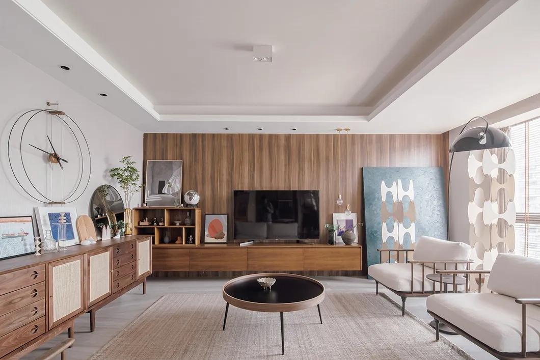 原木风让简约更有格调,现代简约和原木风混搭