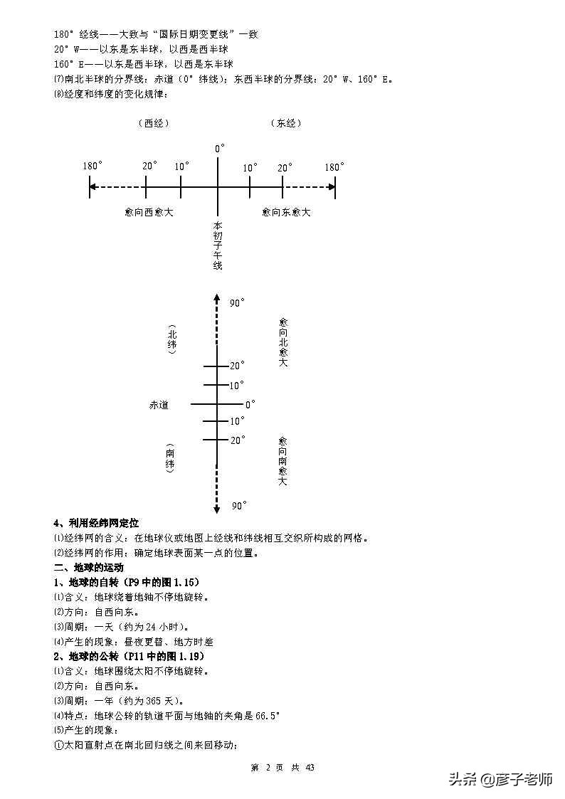 （超详超全）初中地理知识点归纳汇总，七八九年级同学通用