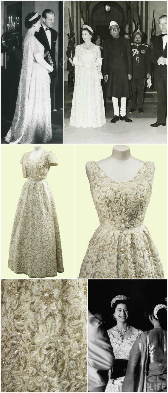 女王轻奢高定礼服,英国女王伊丽莎白连衣裙