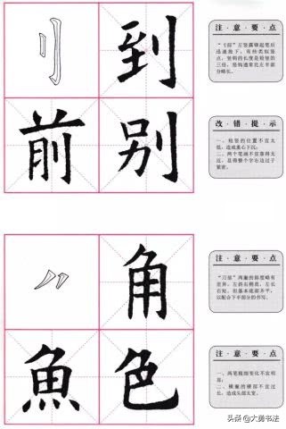 欧阳询楷书九成宫基本笔画怎么写,曹全碑基本笔画欧阳询楷书教学