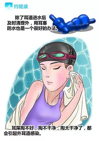 游泳耳朵里进水排不出来怎么办,游泳耳朵进水像堵了一层膜听不清