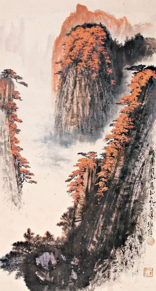 陈良宗山水画作品欣赏,陈家振山水画作品欣赏