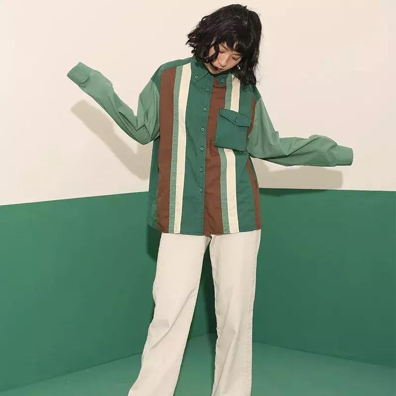 春季新款时尚百搭大码衬衫,爆款秋冬时尚衬衫第二件免费