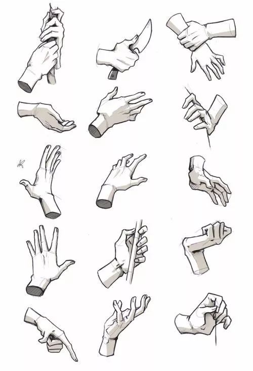 双十一要到了,这一百只手送给你们!随便“剁”!随便画