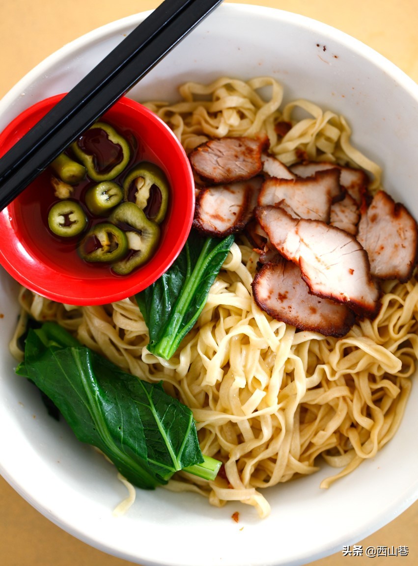 马来西亚天桥下的云吞面,马来西亚夜市的云吞面