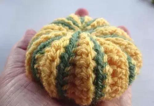 中号南瓜的钩织全教程,各种小南瓜钩织教程