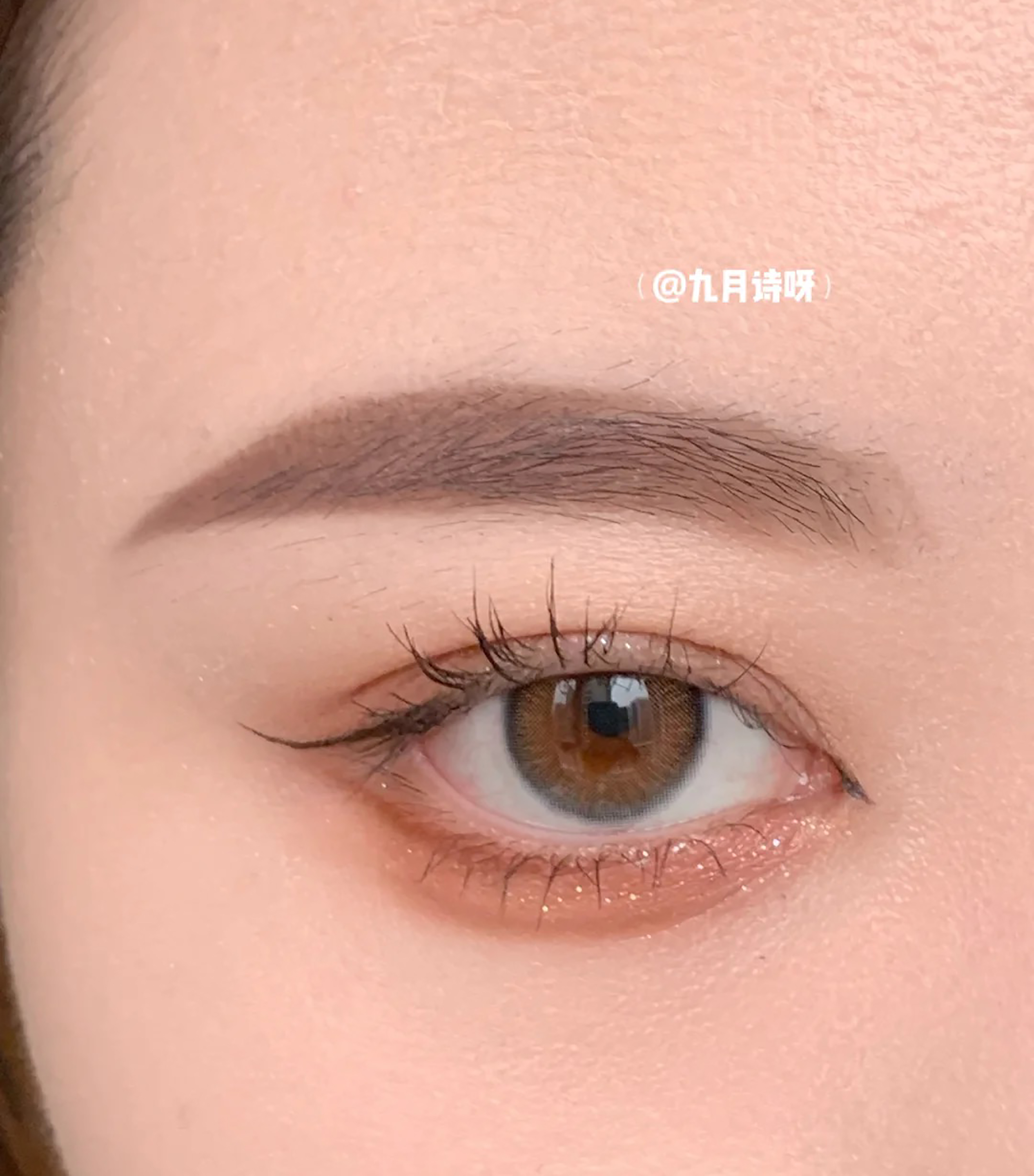 眼上有缺陷眼妆教程干净高级显大,单眼皮小眼睛眼妆教程干净高级