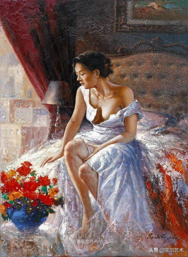 韩国画家朱世柱的作品非常出色,温暖、音乐和神秘