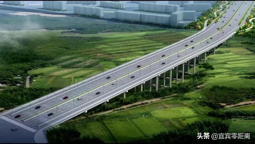 宜宾城区最新交通规划图,双向8车道还会继续扩建么