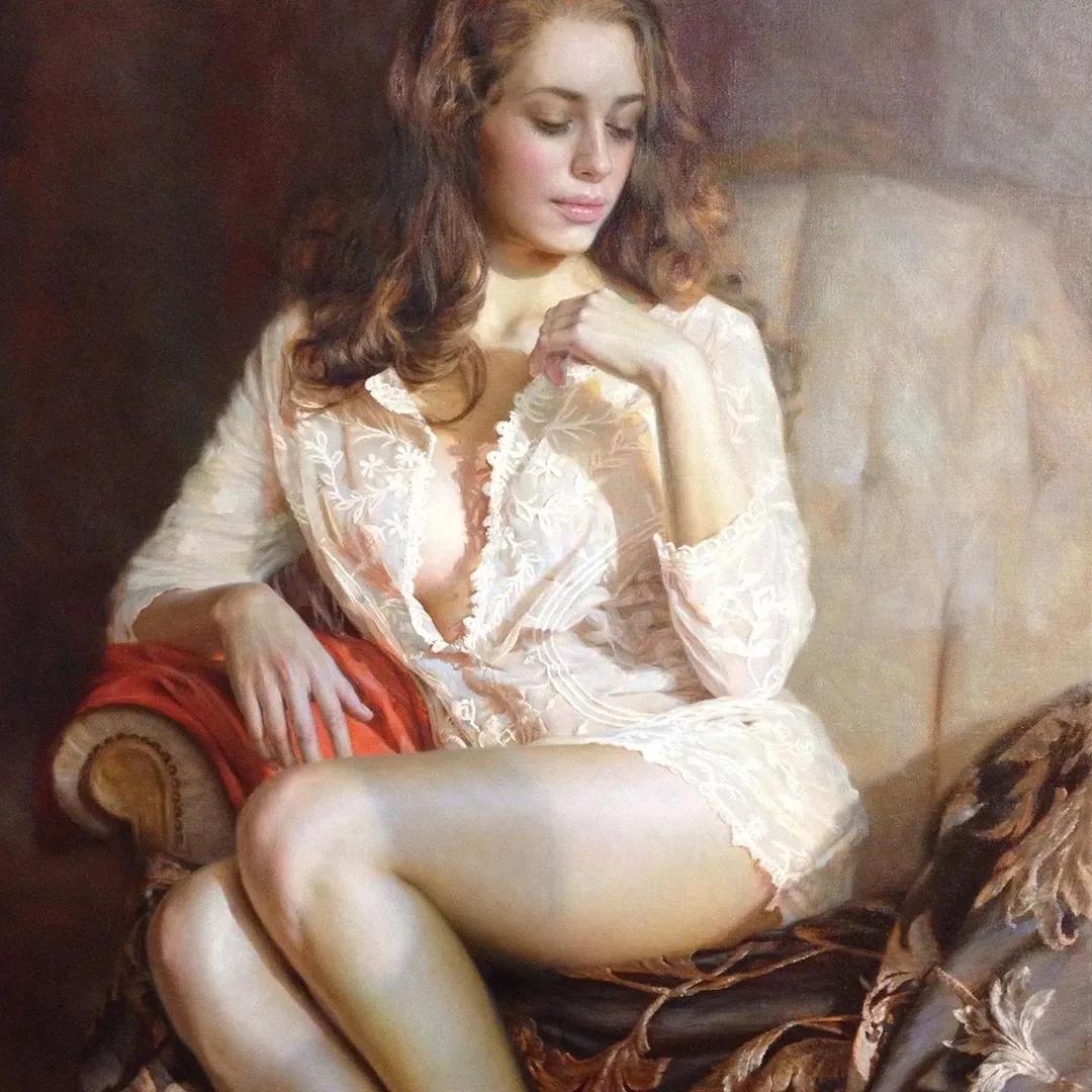 俄罗斯的女画家画的唯美油画,俄罗斯女画家油画视频