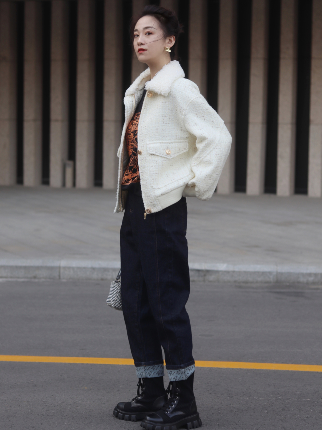 马丁靴夏季薄款长裤,马丁靴不露腿穿搭春