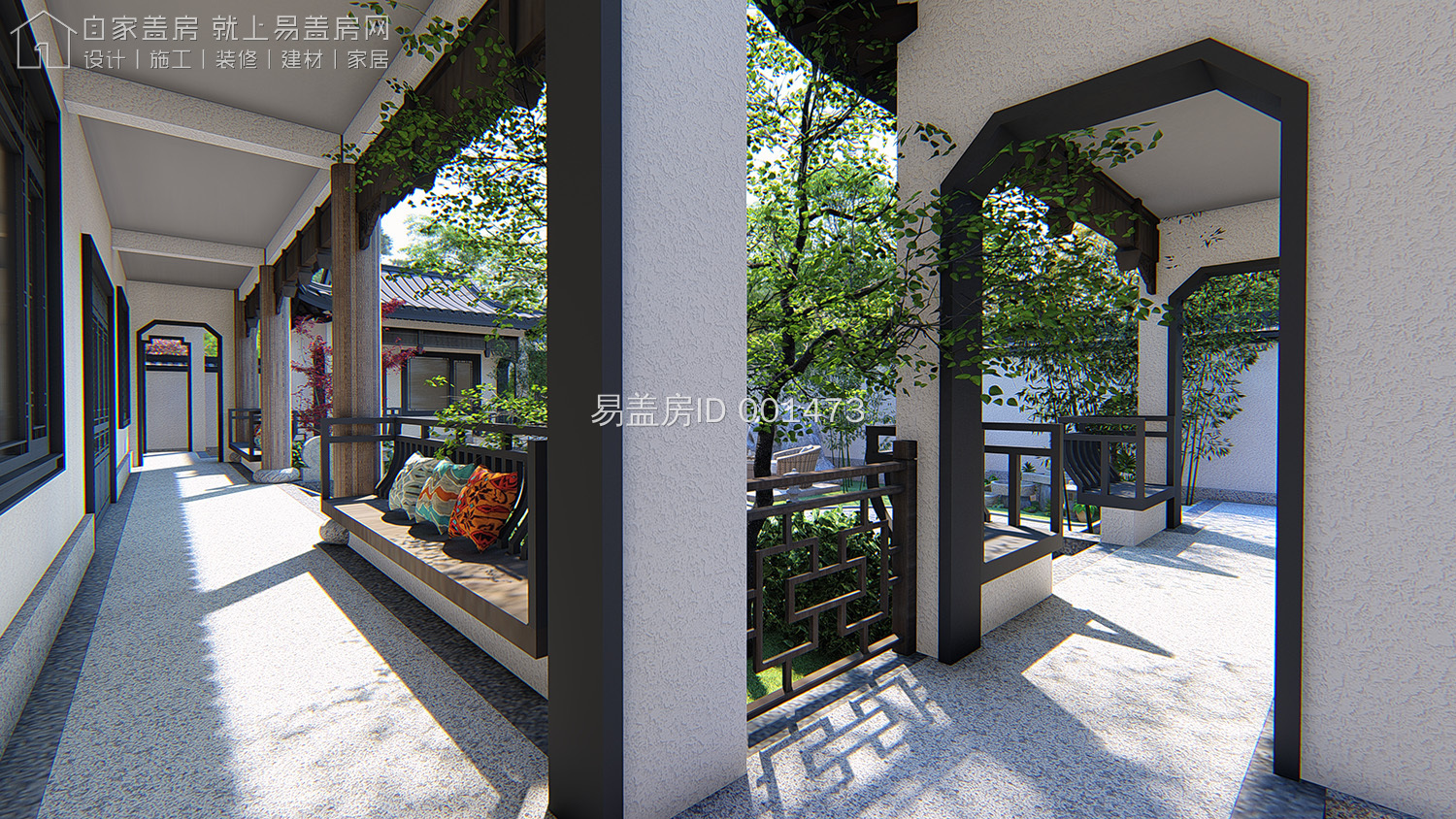 最牛中式四合院设计图及效果图,中式二层四合院永不过时