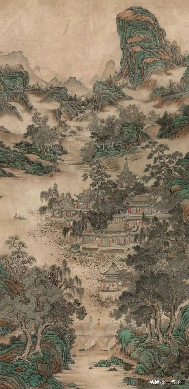 明仇英拍卖60亿的作品,明仇英桃源仙境图临摹