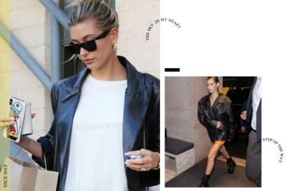 今秋皮衣这样穿又酷又美,早秋皮衣短款酷飒