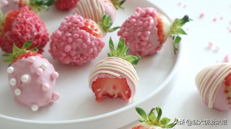 巧克力草莓,史上最简单能吃能装饰的情人节礼物