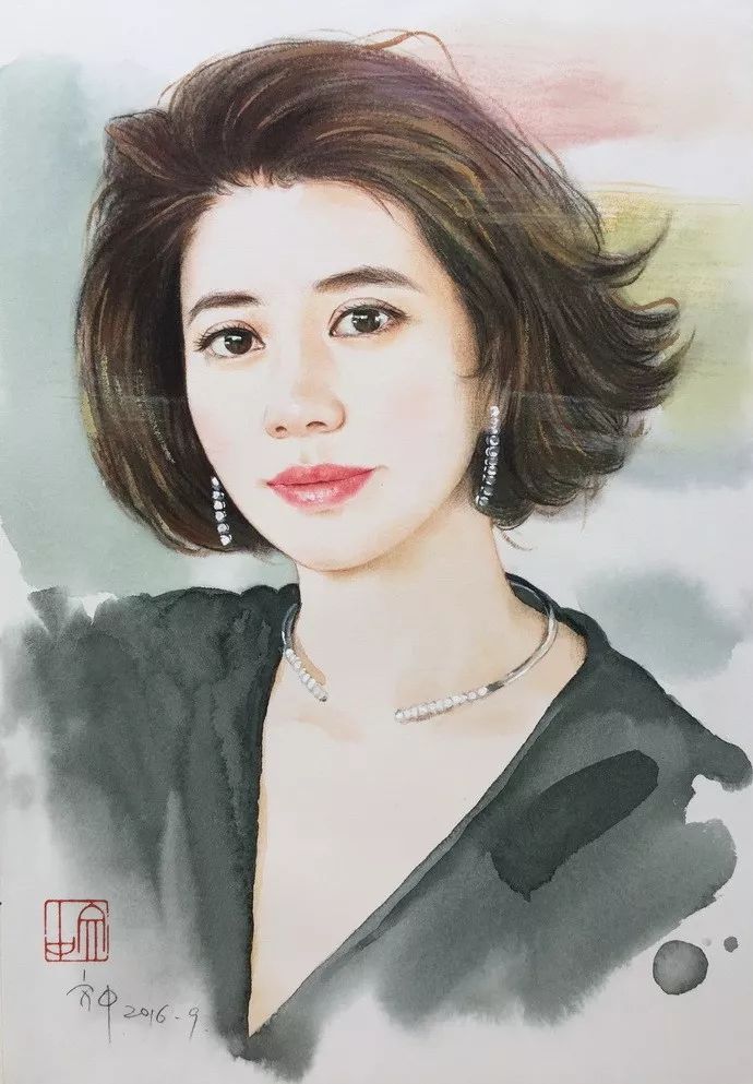 比起打印画，美院毕业的他，笔下这种彩铅水彩画才好看哭了~