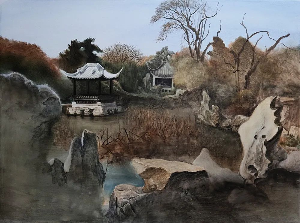 阿文绘画工作室,阿文流体画荷花